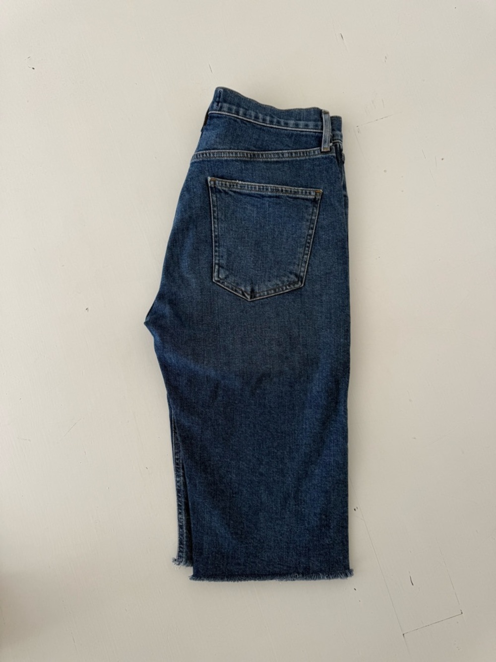 A Golde - ‘Carrie’ Denim Long Length Slim  Shorts - Picture 3 of 5